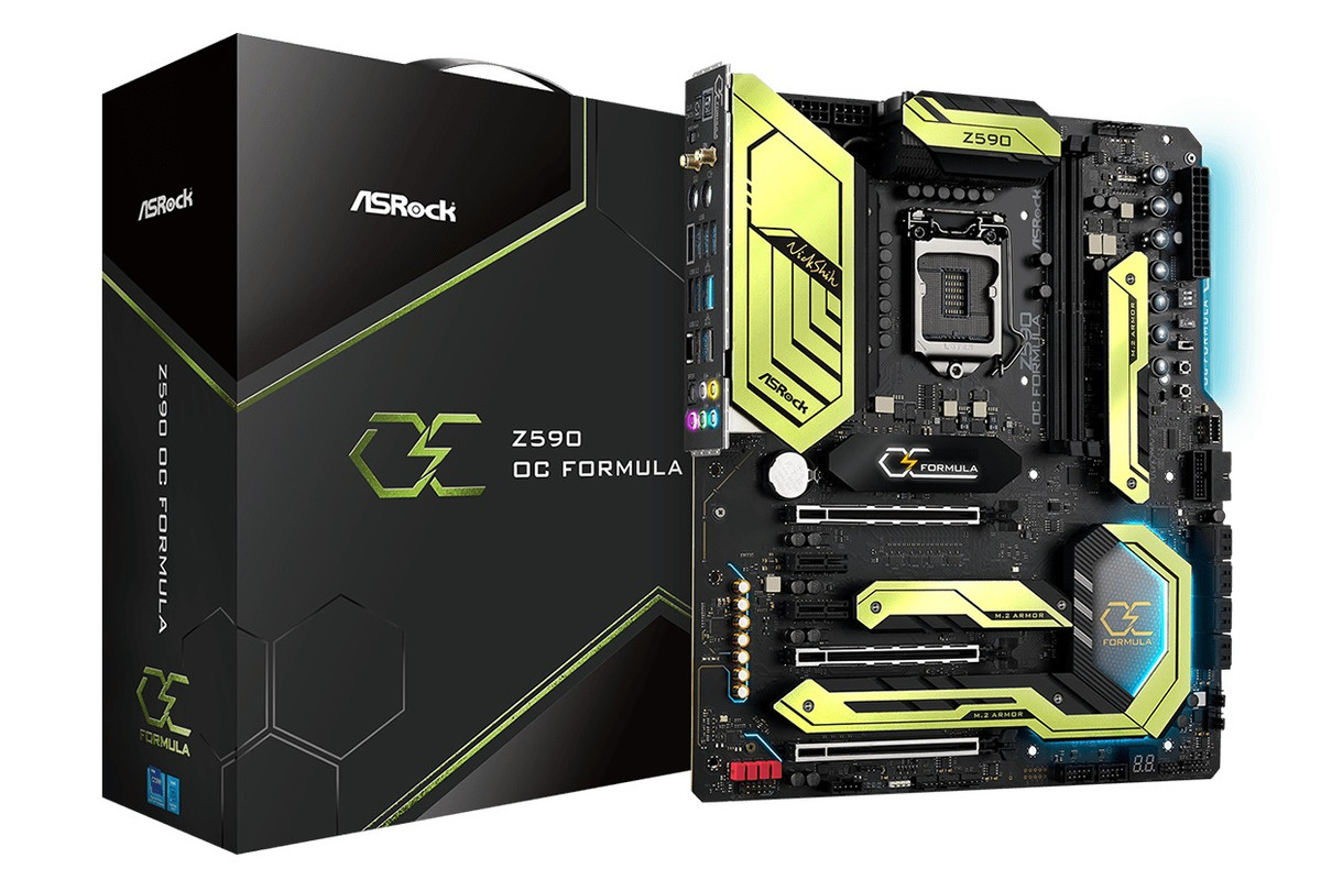 Asrock 強力なocをサポートするe Atxマザーボード Z590 Oc Formula ニコニコニュース