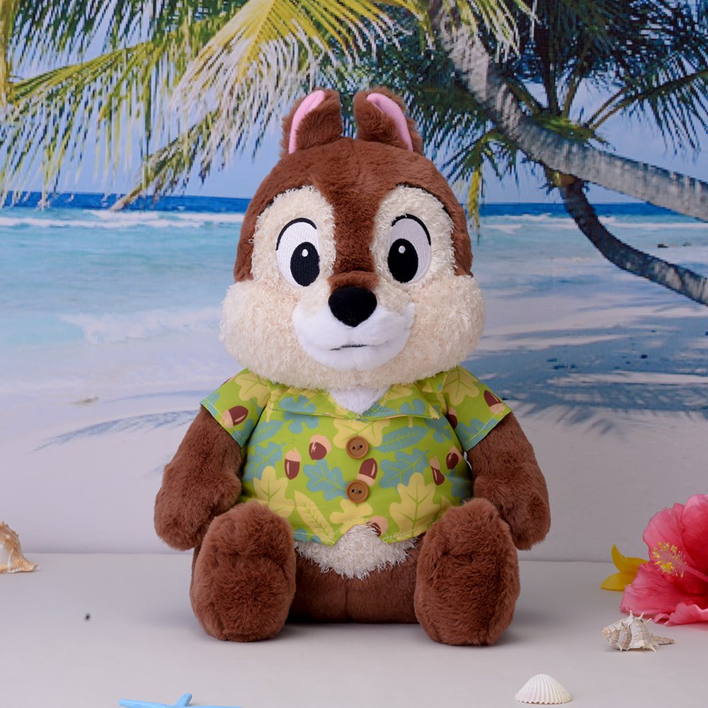 お揃いのシャツでリゾート感たっぷり セガプライズ ディズニー チップ デール メガジャンボアロハシャツぬいぐるみ ニコニコニュース