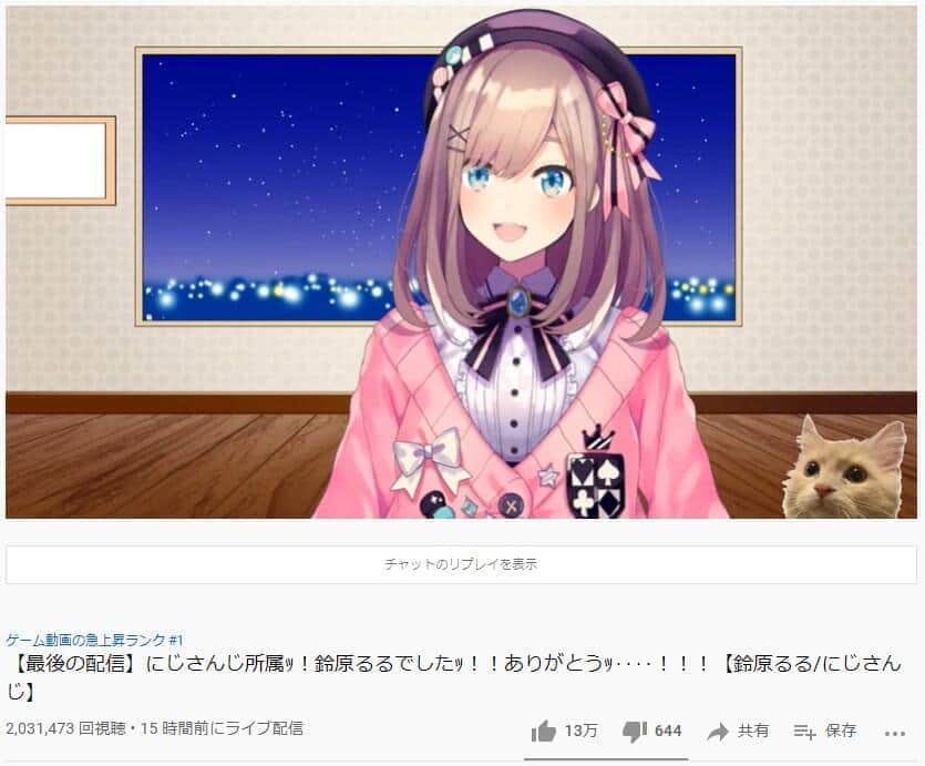 Vtuber鈴原るる引退で 大量投げ銭 わずか2時間で1000万円超 感謝のスパチャ相次ぐ ニコニコニュース
