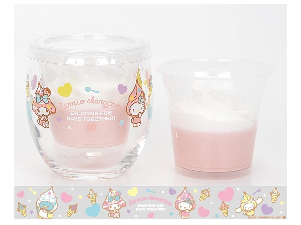 食べ終わった後も使える マイメロ キティのグラス付きムース可愛いよ ニコニコニュース