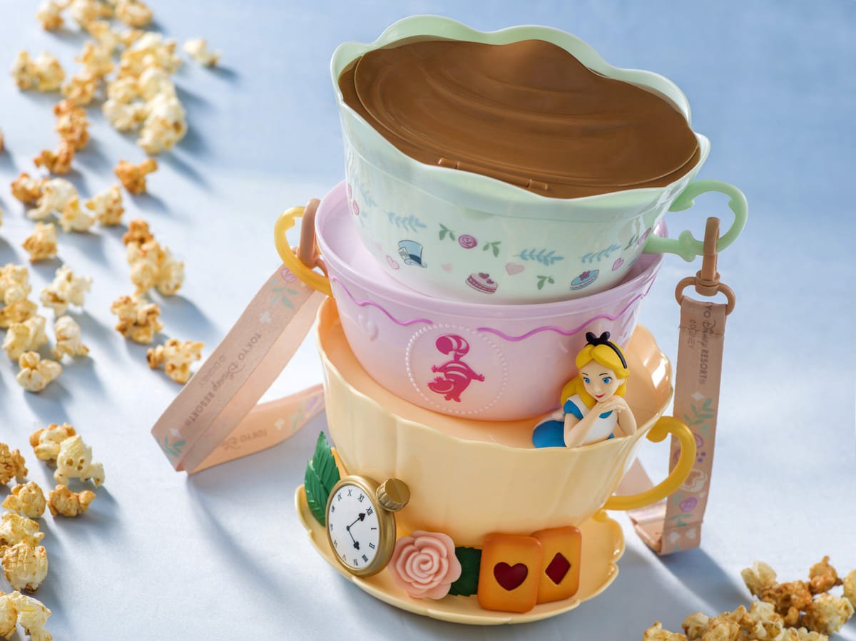 おしゃれなティーカップモチーフ 東京ディズニーランド ふしぎの国のアリス ポップコーンバケット ニコニコニュース