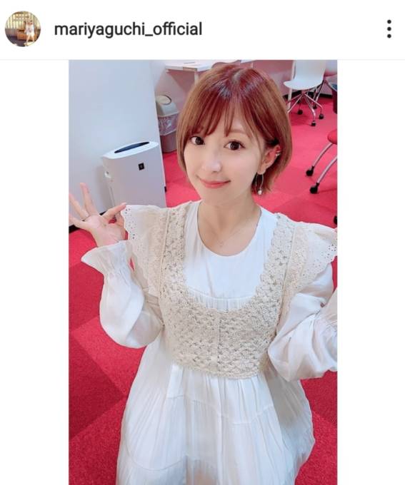 第2子妊娠中の矢口真里 お気に入りのホワイトコーデに反響 世界一可愛い 真里ママとっても似合ってます ニコニコニュース