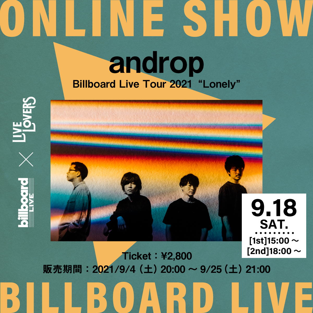 Billboard Live Live Lovers Andropの配信ライブが決定 ニコニコニュース