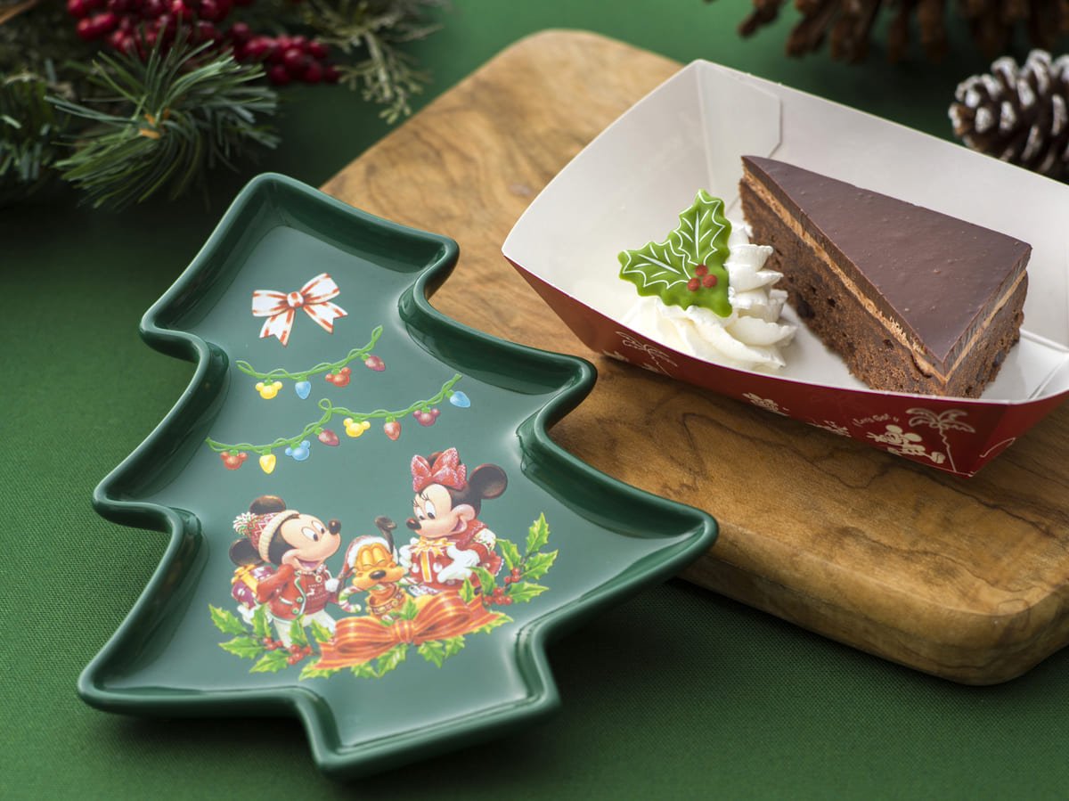 チョコレートケーキ スーベニアプレート付き 東京ディズニーランド ディズニー クリスマス21 メニュー ニコニコニュース